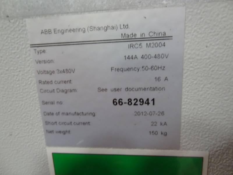 Abb Robot Irb 6640 235 2 55 With Irc 5 Controls Cables Amp Teach