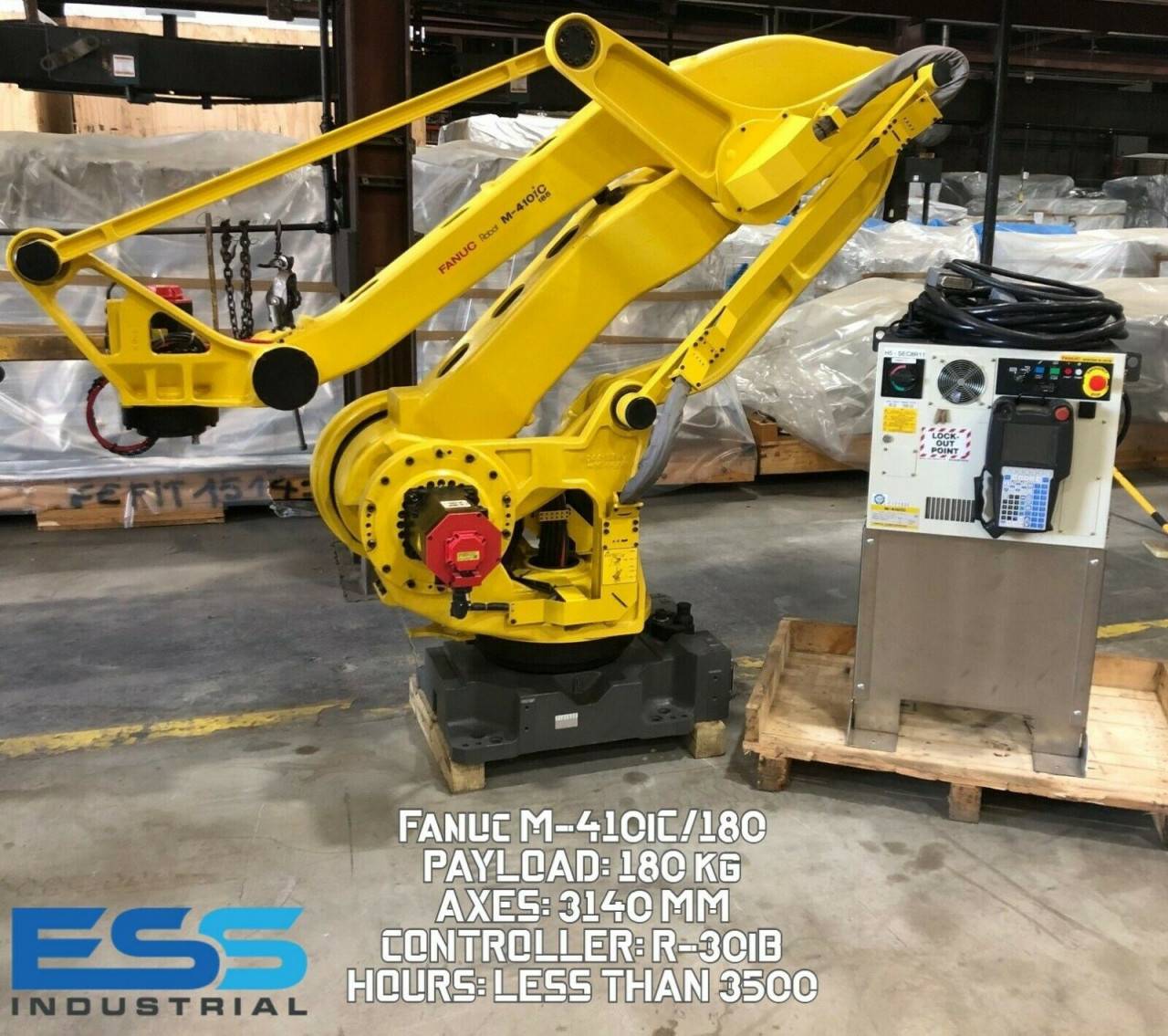 Fanuc M 410ic 185 Robot With R 30ib Controller 3500hrs 14